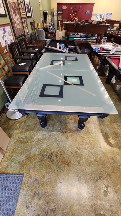 Glass Pool Table Dining Top