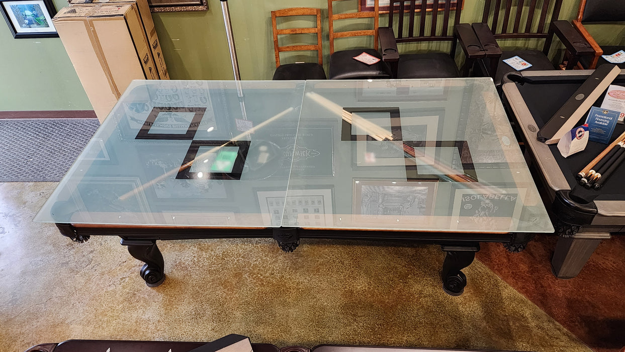 Glass Pool Table Dining Top