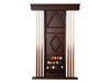 presidential deluxe billiard wall cue rack espresso