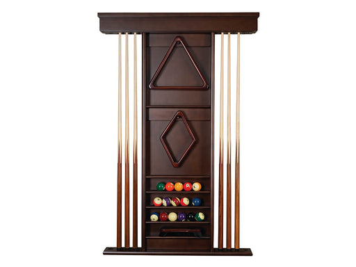 presidential deluxe billiard wall cue rack espresso