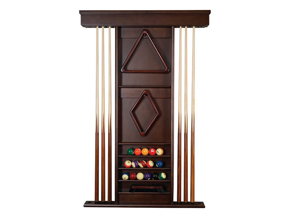 presidential deluxe billiard wall cue rack espresso