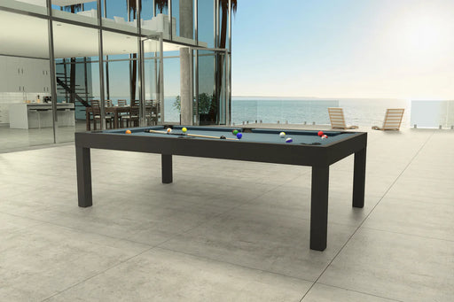 Canada Billiard Storm Outdoor pool table black metal