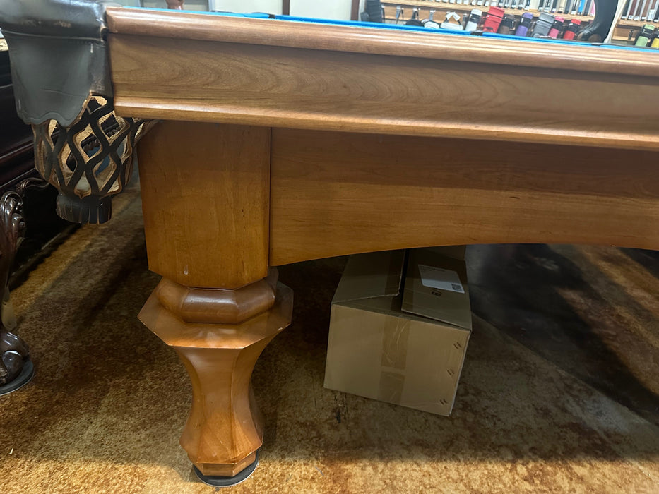 Used Peter Vitalie Sterling 9' pool table leg detail