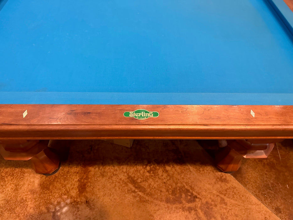 Used Peter Vitalie Sterling 9' pool table rail detail