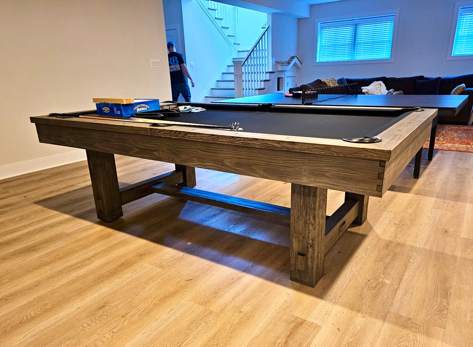 Plank and Hide Hamilton Pool Table