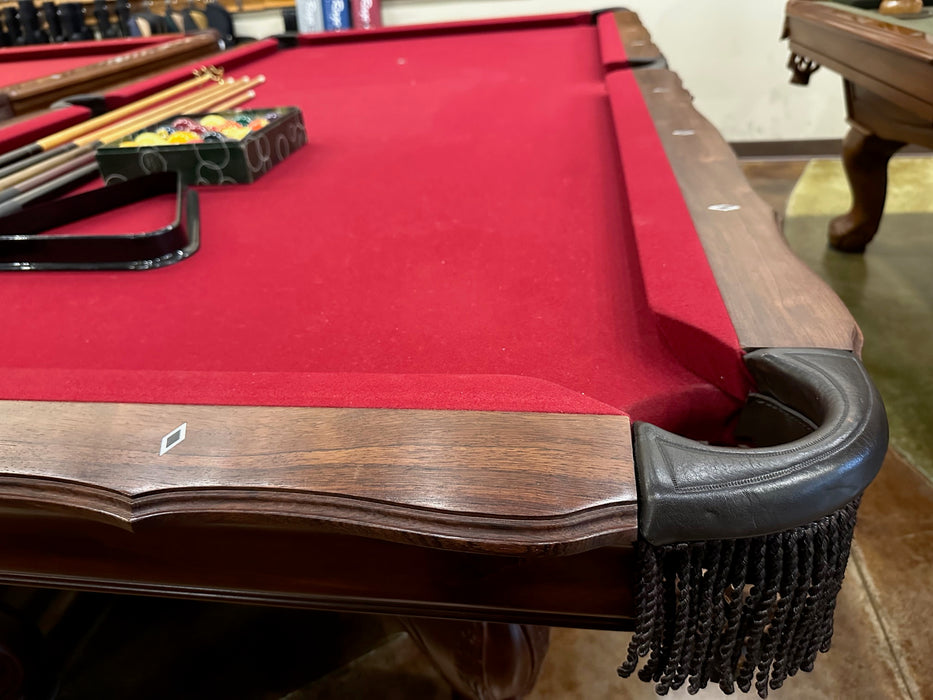 used gandy pro 8' pool table rail detail