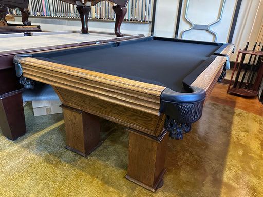 used olhausen 7' pool table black cloth