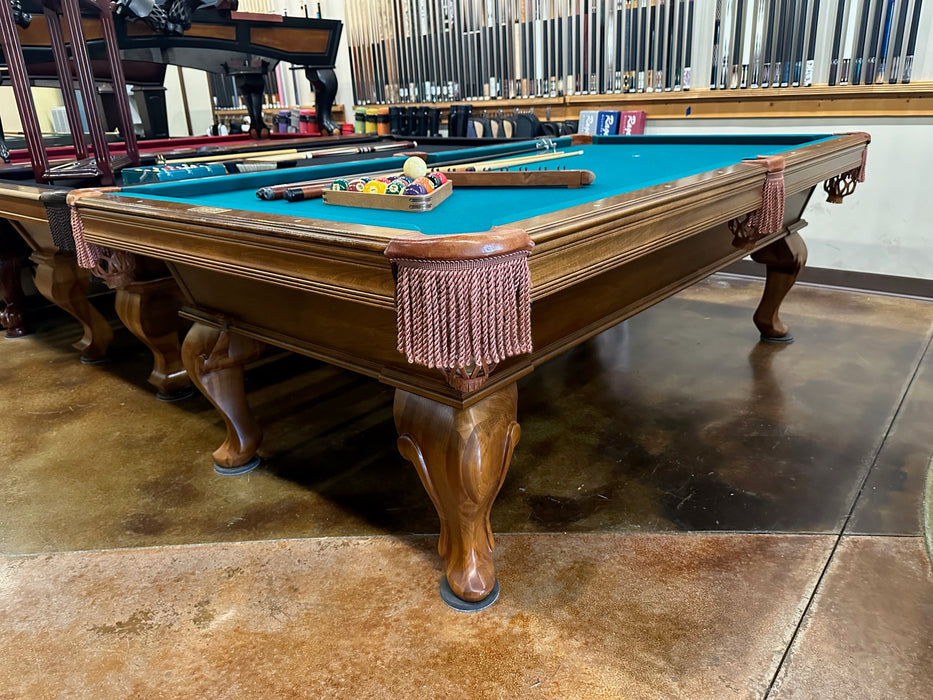 used olhausen montrechet pool table 8'