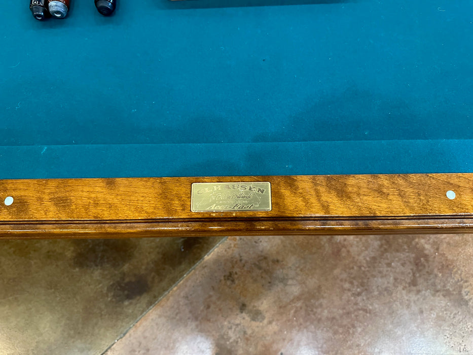 used olhausen montrechet pool table 8' rail