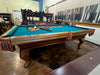 used olhausen montrechet pool table 8' side